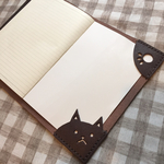 無愛想なネコさんの本革スケジュール帳