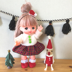 メルちゃん クリスマスワンピース