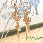 ヨーロピアンガラス 2wayピアス