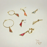 ミニトライアングルピアス（金具変更可能）