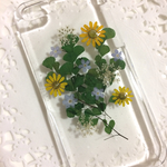 iPhoneSE押し花スマホケース