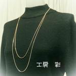 再販!! ゴールドチェーンの二連ネックレス