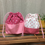 コップ袋2枚セット．マリン