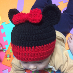 ミニーちゃん風ニット帽