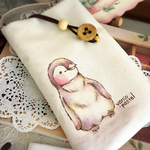ふんわりほのぼのペンギンさんスマホポーチ