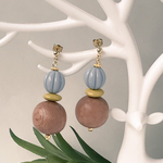 【ピアス＊ウッドビーズ】Colorful×Natural②