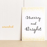 Merry and Bright＊レタリング