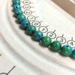 【半連約18cm/約30粒】6mm丸玉 クリソコラ