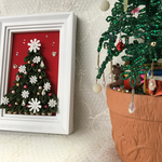 つまみ細工（アレンジつまみ)「クリスマスツリー」