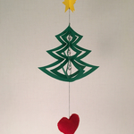 ＊受注生産＊クリスマスミニツリーモビール  C