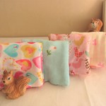 再販*プリンセスの小さなポッケ*８重ガーゼハンカチ4set*