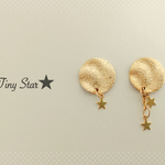 お正月半額980円→490円《受注制作》 twinkle☆moon&star☆ イヤリング