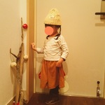 ガウチョパンツ キャメル 80