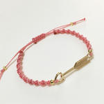 アロー ARROW♡ハート コード ブレスレット♡ピンク