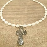 Bonheur vintage 一点のみ 貝のクロスネックレス