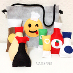 フェルト おままごと調味料セット