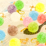 [受注販売]甘い雪玉キャンディ イヤリング・ピアス