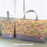 【再販】入園★入学☆レッスンバッグ＆シューズ袋＊リボン蝶