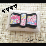 ☆mini☆ウェットティッシュケース☆生成り☆ピンク系小花柄