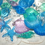 海の生き物いろいろパーツ　25個