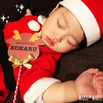 再2販 新作 名入れ クリスマスのトナカイくん フォトプロップス