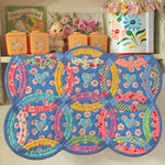 ◇ハンドメイド＊パッチワークキルト＊ダブルウェディングリングブルー