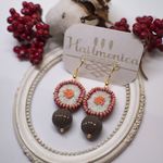 【11/27再販】ストロベリーチョコレート【刺繍のピアス/イヤリング】