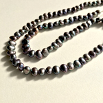 バロックパール：メタリックピーコック6mm：1連（40cm）