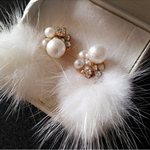 [再再販]冬♡盛りパールのピアス