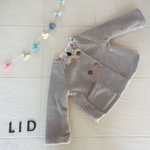 　◆再販◆LID☆ノーカラーコート☆90～100サイズ《グレージュ》