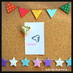 【送料無料♡】シンプルな鳥さんはんこ