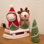 もこもこマトサンタ、トナカイ（そり付き）