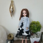 ライトグレーのコート 💐