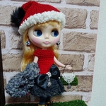 よしえ屋88[シックなクリスマスドレス5点セット]ブライス アウトフィット Blythe