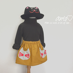 90size ネコちゃんポケットのコーデュロイスカート