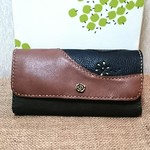 レザー長財布（色んな革使いました！）花模様