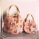 【SALE】花柄の布製バッグ