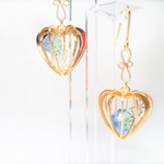 ♡再販♡かごハートの中に詰まった想いピアス