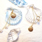 再販＊ミニパールリングとシェルパールのピアス