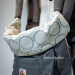 【すぐ発送可能】抱っこ紐首回りカバー◆ninaモーネ(月)×グレー