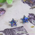 織姫・彦星の願い　夏の夜空ピアス