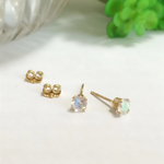 ＜再々販＞14KGF☆プチjewelピアス・レインボームーンストーン