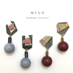 ☆1点もの☆カクカクパーツとアクリルのピアス/イヤリング