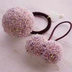 親子おそろい＊ポンポンヘアゴム