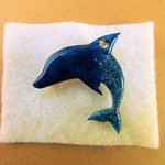 イルカ　プラバンブローチ