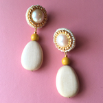パール×ビーズ×ウッド *ピアス