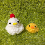 【再販4】にわとり親子のペア♪