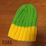 ニット帽＊黄緑・黄色