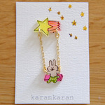 星のブランコ　ピアス or イヤリング（片耳のみ）
