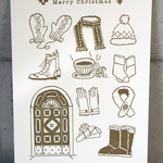 クリスマスカード”Merry Christmas"　2枚セット